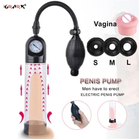 penis suction vacuum enlargement pump penis glans extender enlarger sex toys for men adults penis extender stretcher