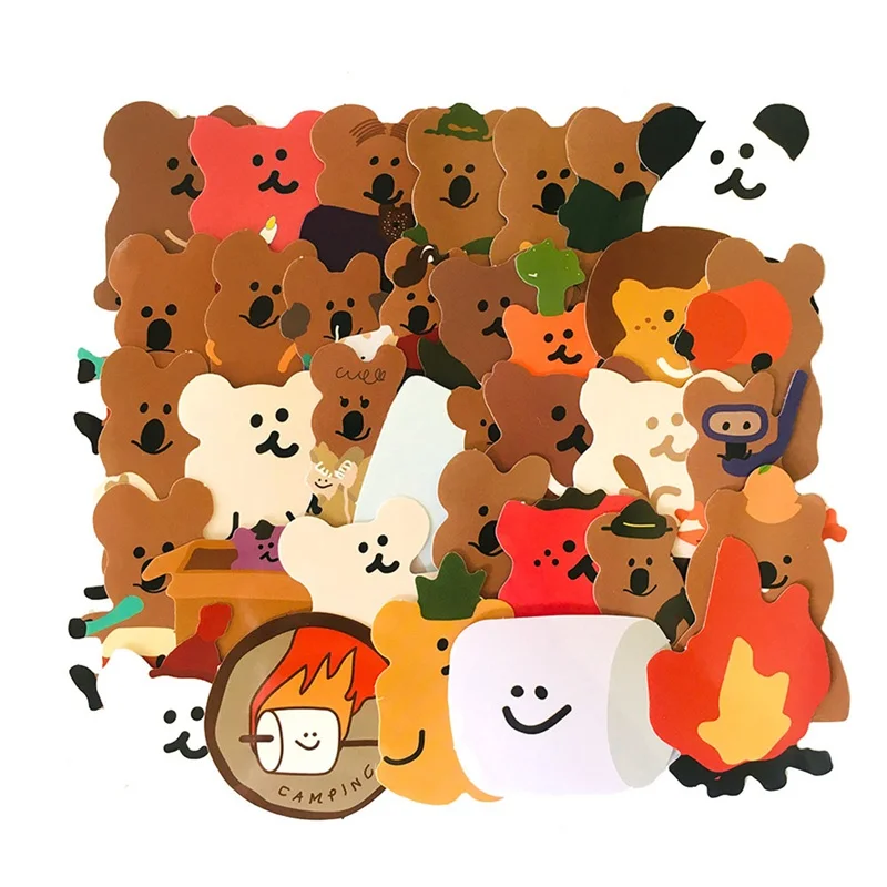 34 шт./компл. смешанные Kawaii Koala канцелярские наклейки для ноутбука путешествия