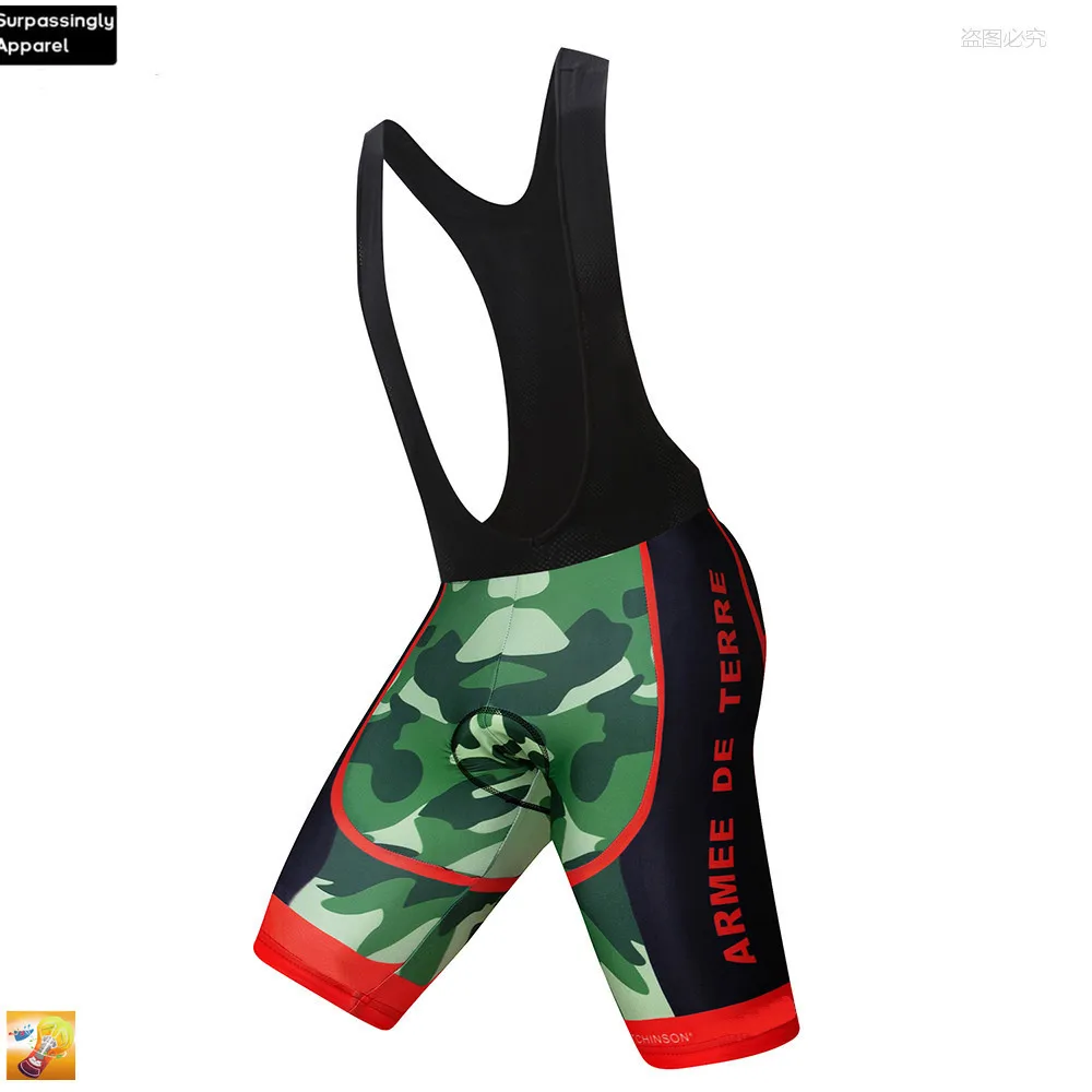 Мужские камуфляжные командные гоночные велосипедные шорты 16D Pad Coolmax плотная