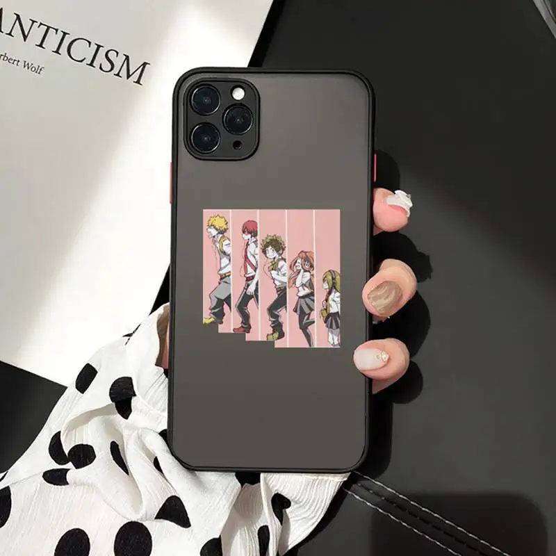 

Hero Academia Deku Bakugou Boku No Hero Phone Case matte transparent For iphone 7 8 11 12 plus mini x xs xr pro max cover