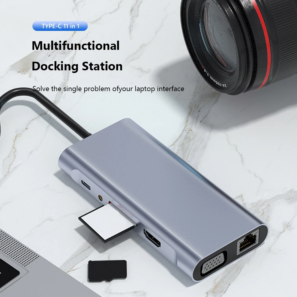 

USB Hub Multi-Device Computer Laptop Desktop USB C HUB Power PD 100W Fast Adapter Multi Ports Type C Docking Station