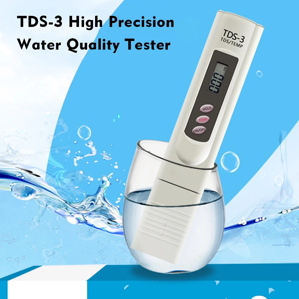 

Water Quality Tester Portable TDS Pen Tester High Precision Digital LCD TDS Meter, Electrolyzer Tester Water Purifier Test Pen