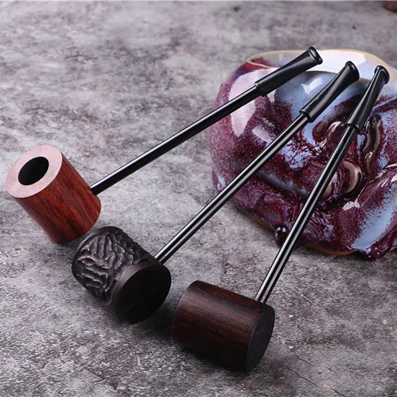 Высококачественная импортная эбеновая сандаловая трубка. Твердая древесина