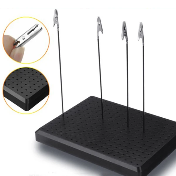 Пластиковые хобби Аэрограф спрей стенд клип база краска модель часть держатель-с