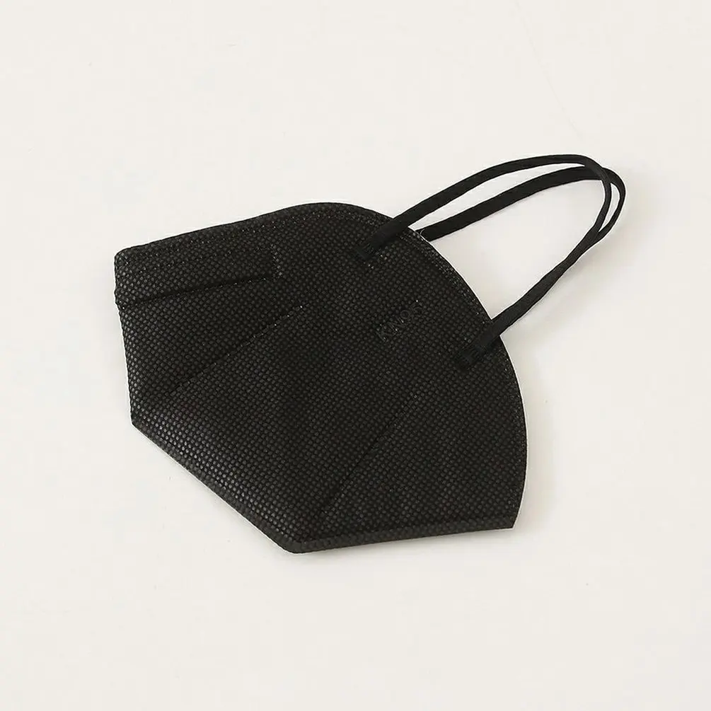 

100Pcs Disposable Black Face Mask Fashion Protective Mask Effectively Protects the Breathable Mask with Elastic Ear Hooks