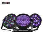 Ультрафиолетовый светодиодный светильник SHEHDS 54x3 Вт, плоский УФ светильник для прослушивания музыки, концертов, бальных танцев, дискотек, вечеринок, с эффектом мытья, 6 шт.