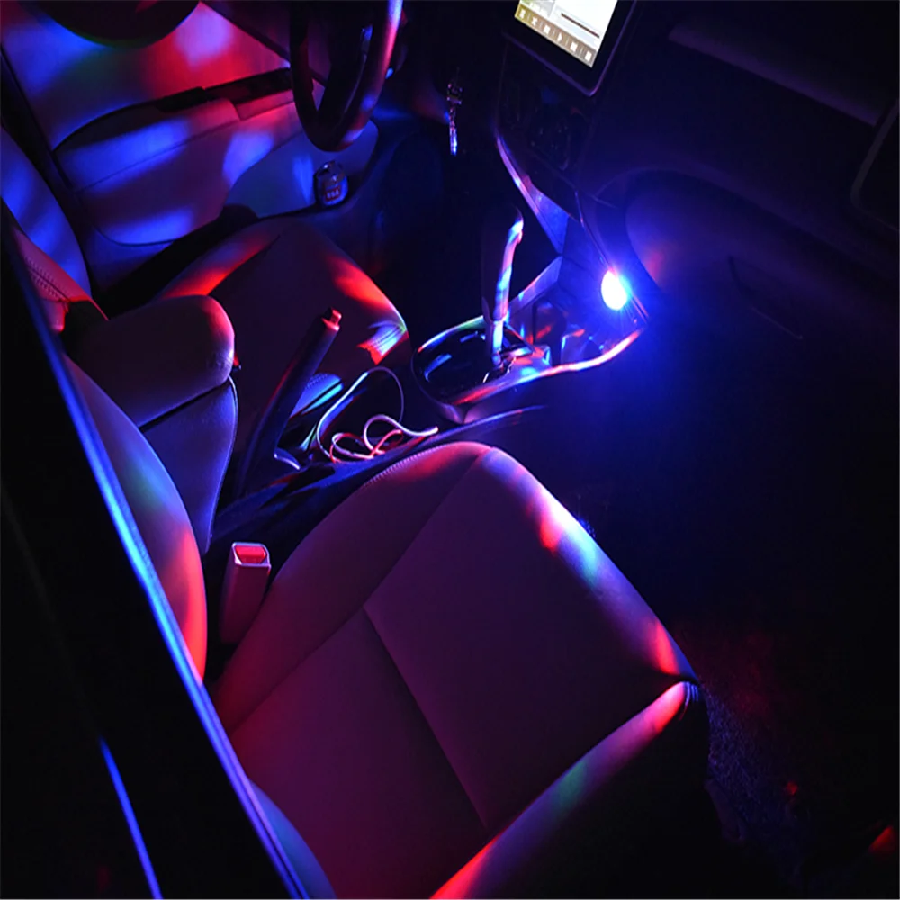 

USB Автомобильные Неоновые Красочные лампы для renault kadjar Duster koleos mitsubishi asx RVR outlander pajero