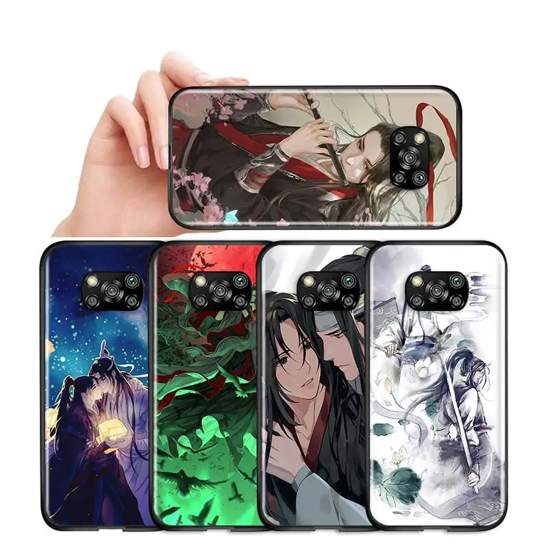 

Mo Dao Zu Shi For Xiaomi Civi Poco X3 NFC F3 GT M3 M2 X2 F2 Pro C3 F1 Play Mix 3 A2 A1 6X 5X Black Soft Phone Case