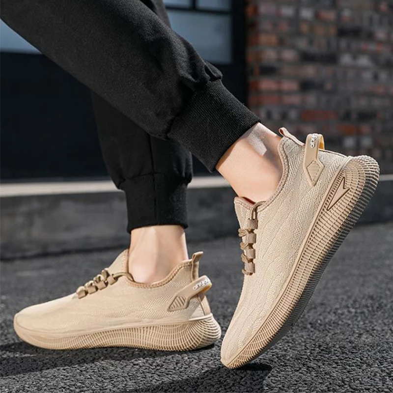 

Men Sneakers 2020 Mesh New Vulcanized Shoes for Men Lace Up Low Top Jogging Shoes Man Loafer Footwear Breathable Air Flat Sports