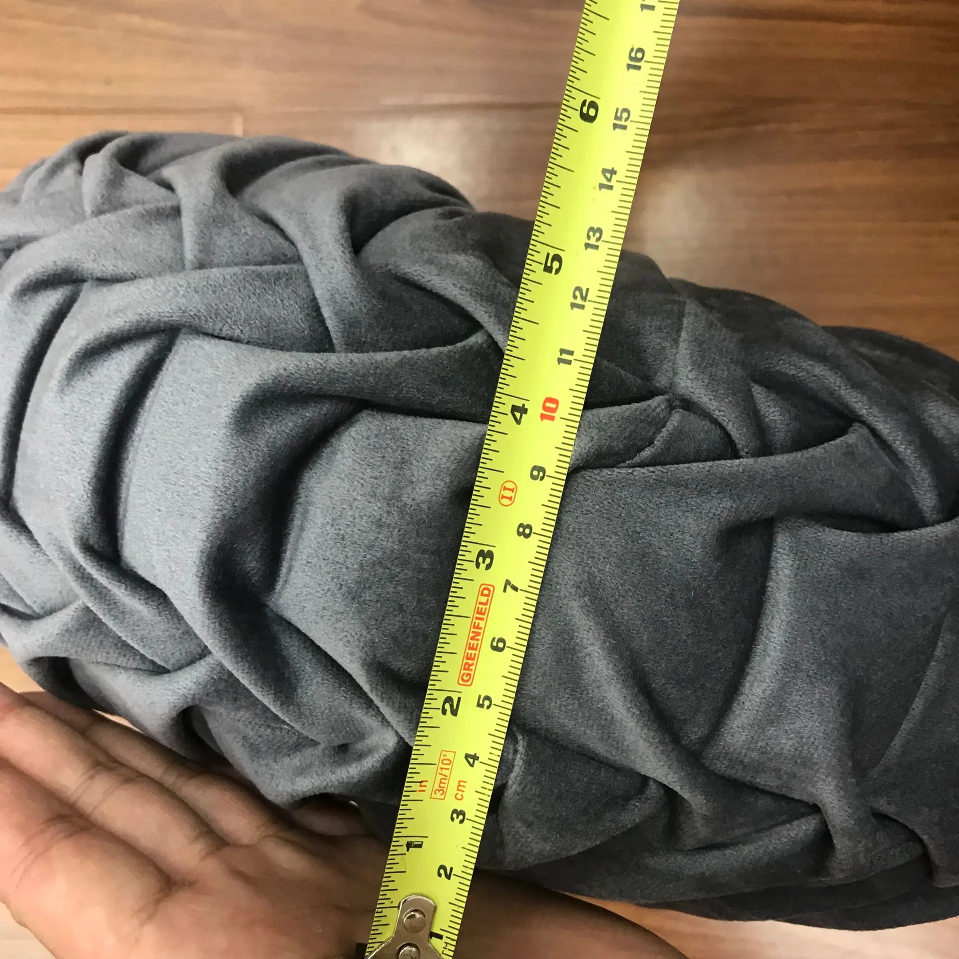 

Velvet Handmade Pleated Round Cushion Pumpkin Cushion Decorative Pillow Home Sofa Decor 38*38cm