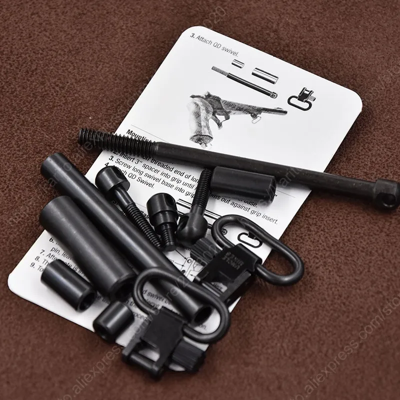 Стальной слинг Qd Вертлюги Спарта винтовка дробовики все адаптер | Спорт и