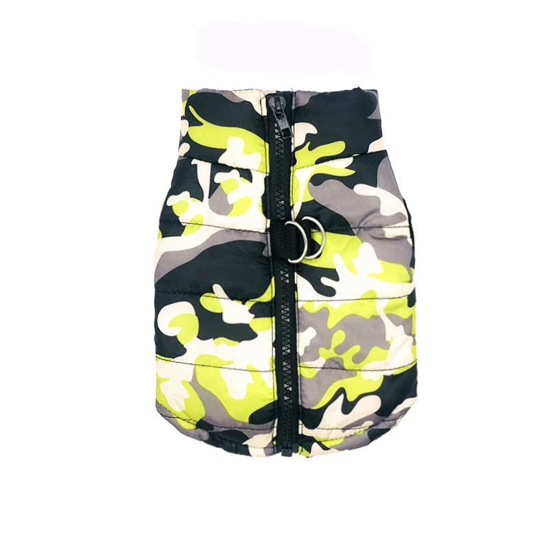 Yellow Camo Водонепроницаемая куртка для собак, зимняя камуфляжная одежда для маленьких собак, куртка для собак, Wram, Chihuahua, одежда для Йоркцев, Petshop, Ropa Para Perro XS-L - Цвет: Yellow Camo