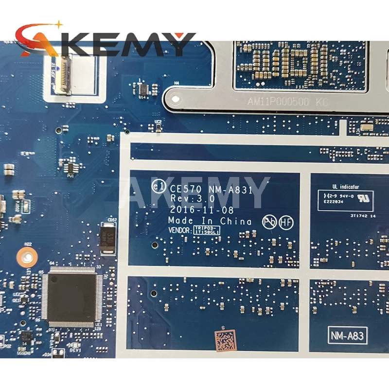 

NM-A831 For Lenovo Thinkpad E570 E570C CE570 Laotop Mainboard NM-A831 Motherboard with i5-7200U CPU