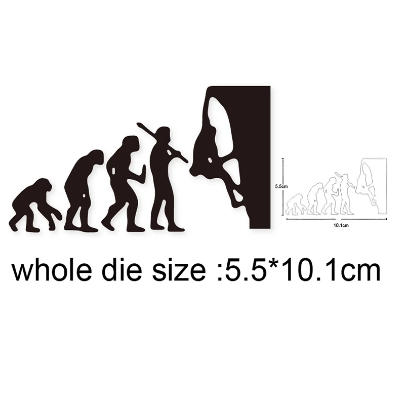 

Metal Cutting Dies Evolutionary history DIY Scrapbooking Stamps Craft Embossing Die Cut Making Stencil Template