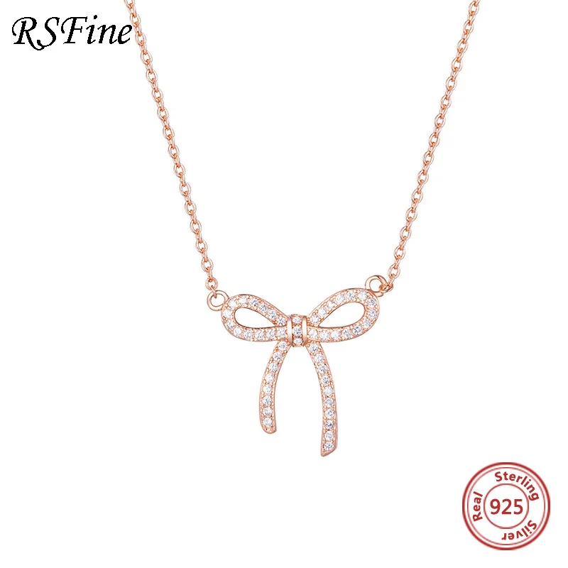 

925 Sterling Silver rosette necklace female rose gold choker simple For Women famous brand Fine jewelry Singapore chomel