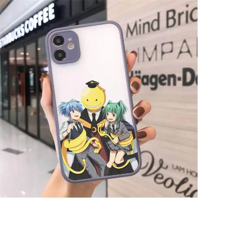

Assassination Classroom Phone Case matte transparent For gray iPhone 7 8 x xs xr 11 12 pro plus max mini Funda Clear