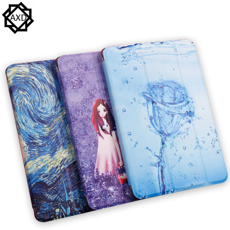 Case For Apple iPad 9.7 A1822 A1823 A1893 A1954 9.7 inch Cover Flip Tablet Case Painted cartoon magnetic support Shell