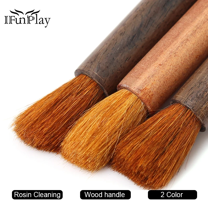 Профессиональная щетка для чистки канифоли с деревянной ручкой музыкальной