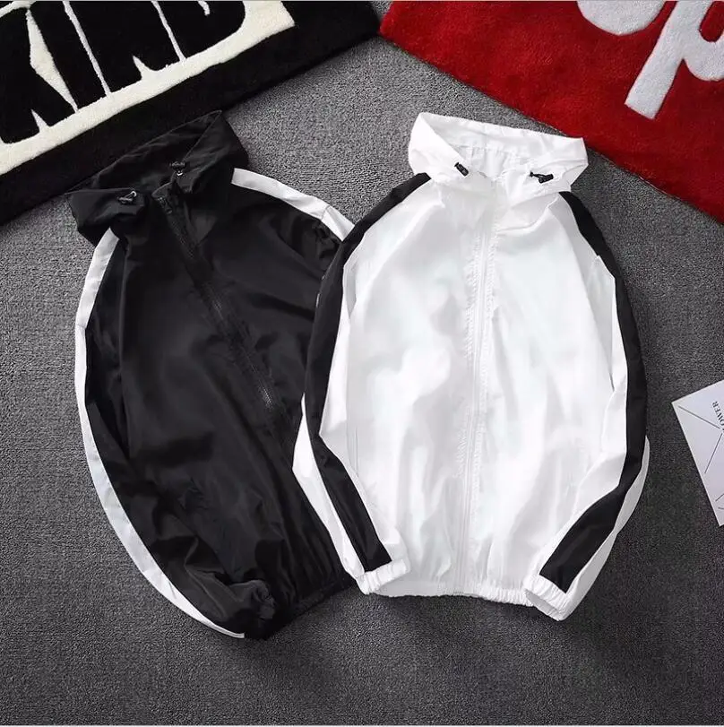 

Free ShippingSportwear Jacket Spring Autumn Thin Military Windbreaker Hooded Zipper Jackets Mens Outwear Sunscreen Coats