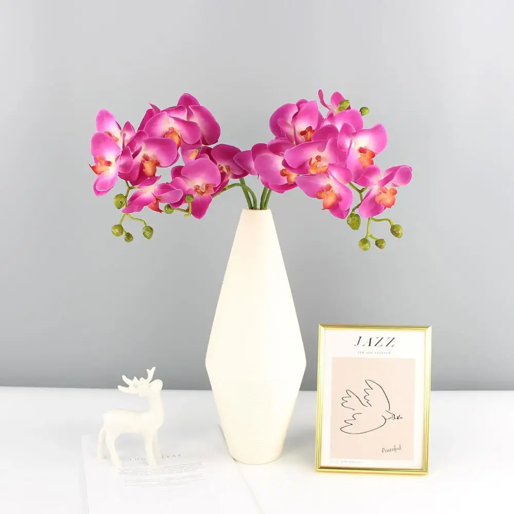 Искусственные Шелковые орхидеи 35 &quotИскусственный фаленопсис цветы Спрей с