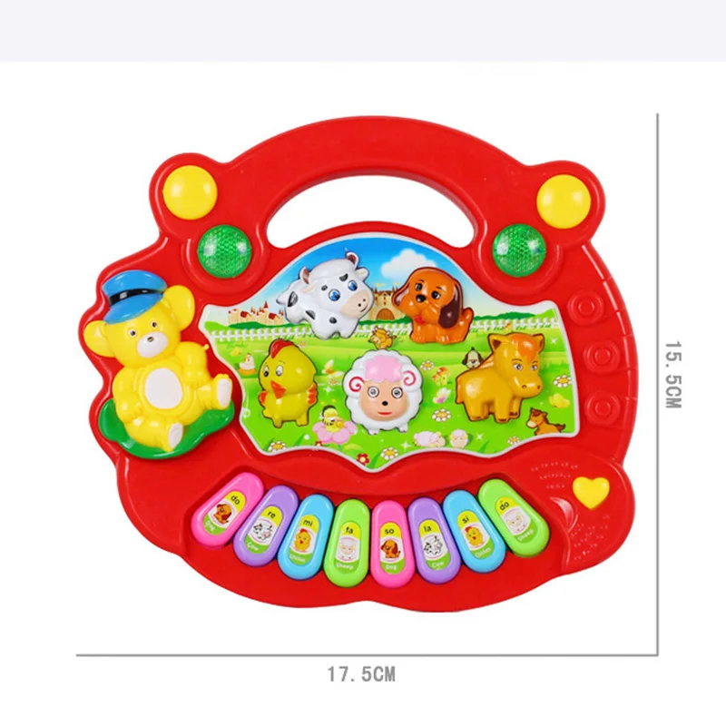 Лидер продаж 2019 музыкальный инструмент игрушка Детская ферма пианино