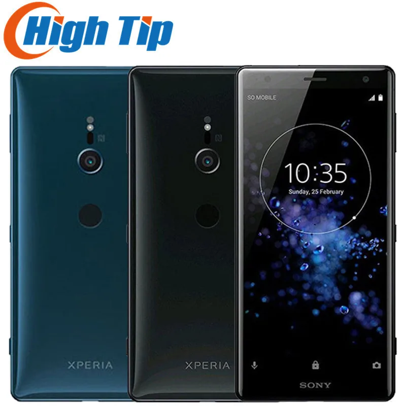 Разблокированный оригинальный мобильный телефон Sony Xperia XZ2 ОЗУ 6 ГБ ПЗУ 64 10000 МП LTE 5