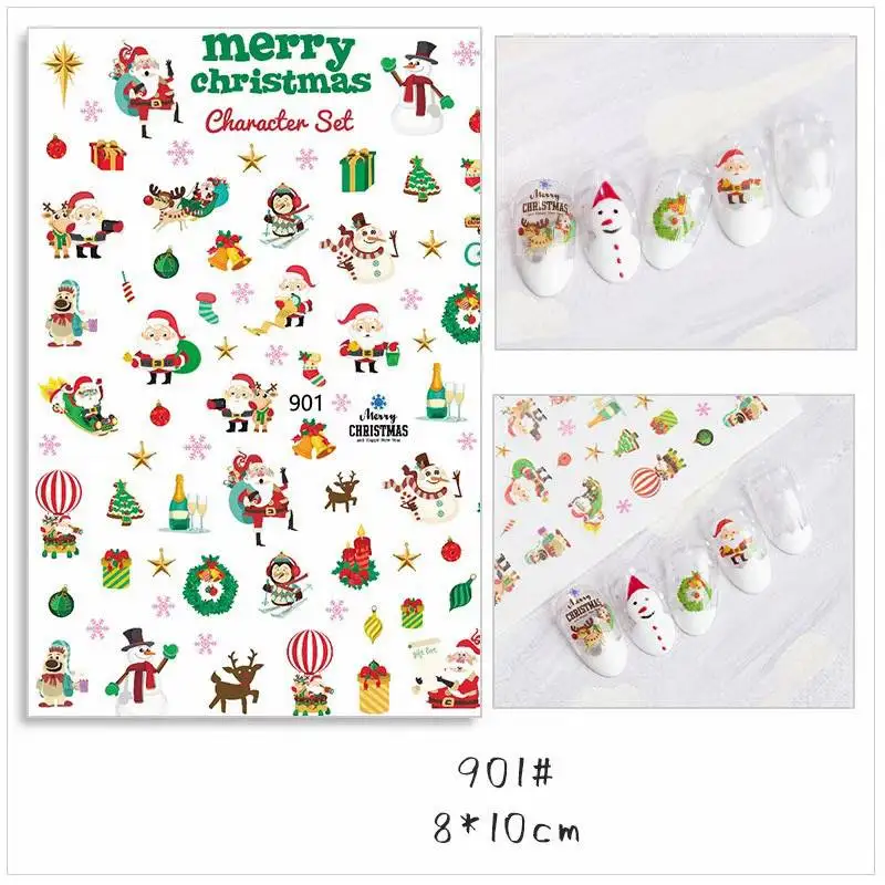 

Nail Ornaments Stickers Snowflake Gilded DIY Color Christmas Nail Stickers Nail Accessories