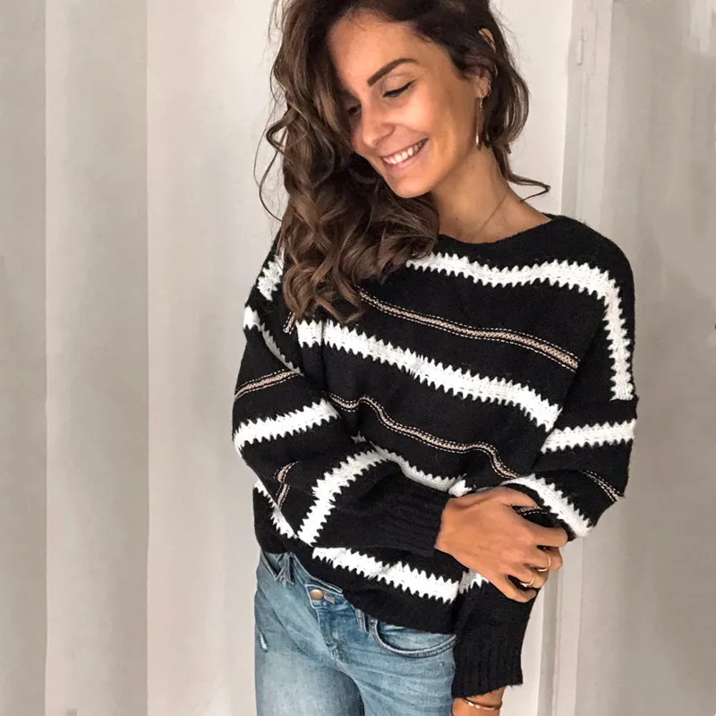 Осенние пуловеры женские мягкие свитера с круглым вырезом шикарный женский