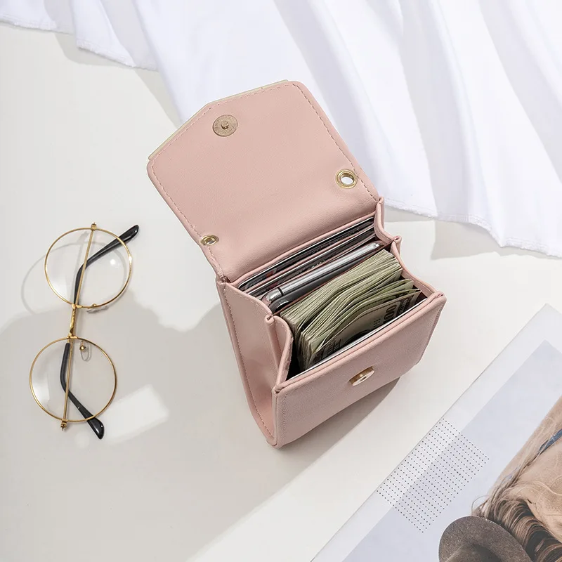 phone bag Brand Designer Women PU Leather Handbag Stylish Mini Shoulder Bag Versatile Ladies Crossbody Bags for IPhone xiaomi | Мобильные