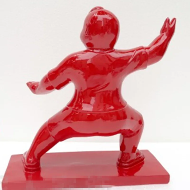 Китайский Стиль Тай Чи Кунг Фу персонажи абстракция Смола полная длина портрет