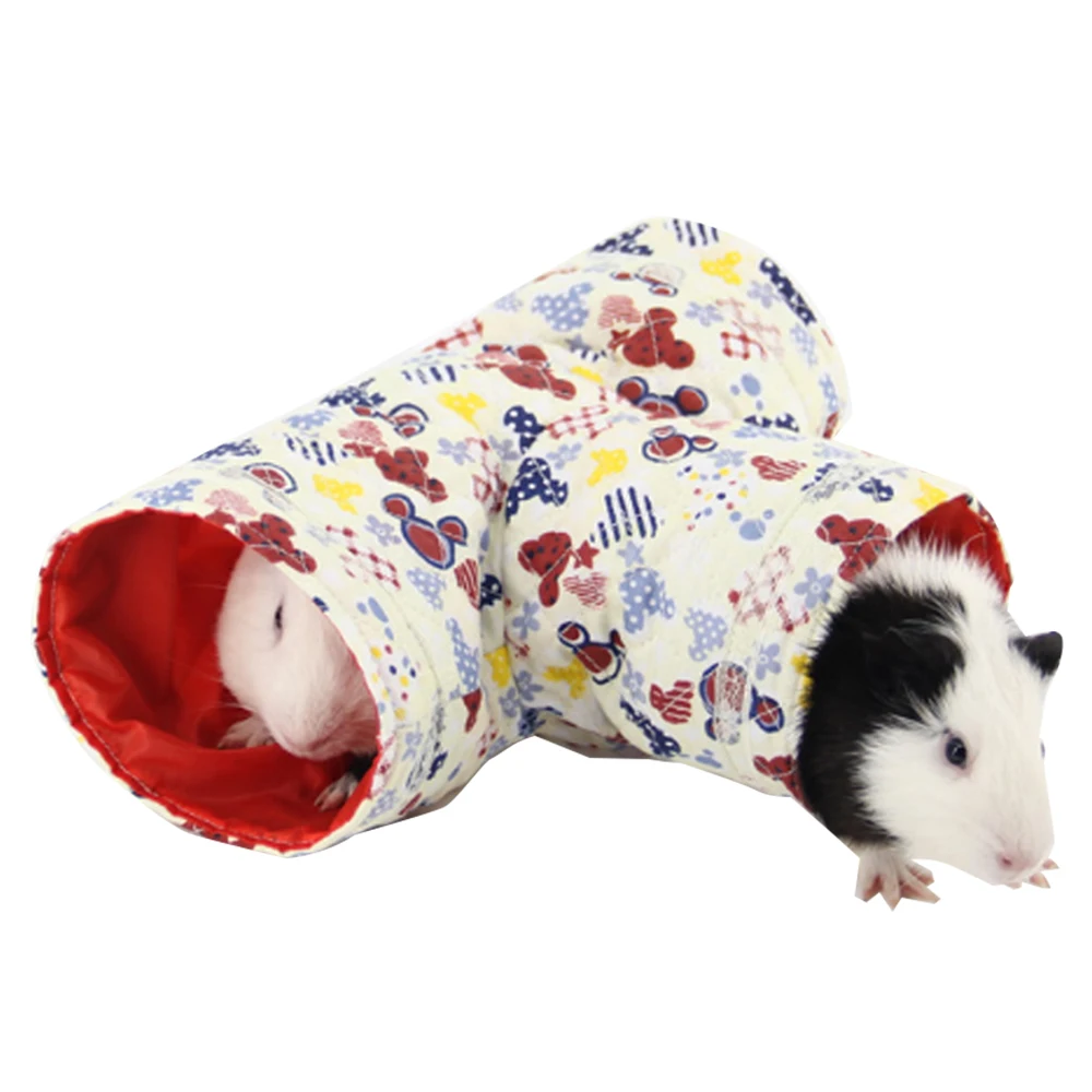 T-Shaped Pet Hamster House Tubes Toy Small Animals Guinea Pig Playing Tunnels Bed Nest For Rabbits Ferrets |