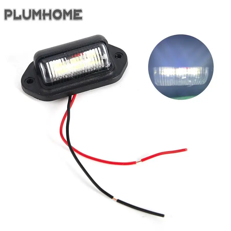 

Portable Car Truck License Plate Lights 6 LED Universal License Taillight for Auto Trailer Motorcycle Van Boat Side Lamp 500LM