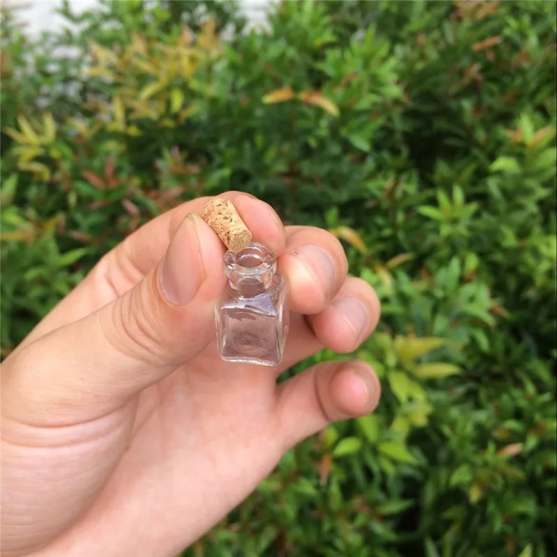 10 шт. маленькие стеклянные бутылки в форме Куба|Украшения своими руками для