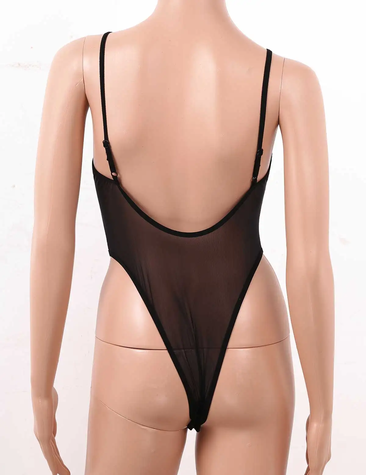 Сексуальное женское Прозрачное нижнее белье с регулируемыми бретельками