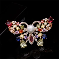 donia jewelry high grade butterfly brooch womens coat coat fashion elegant brooch with aaa zircon accessories cardigan pin