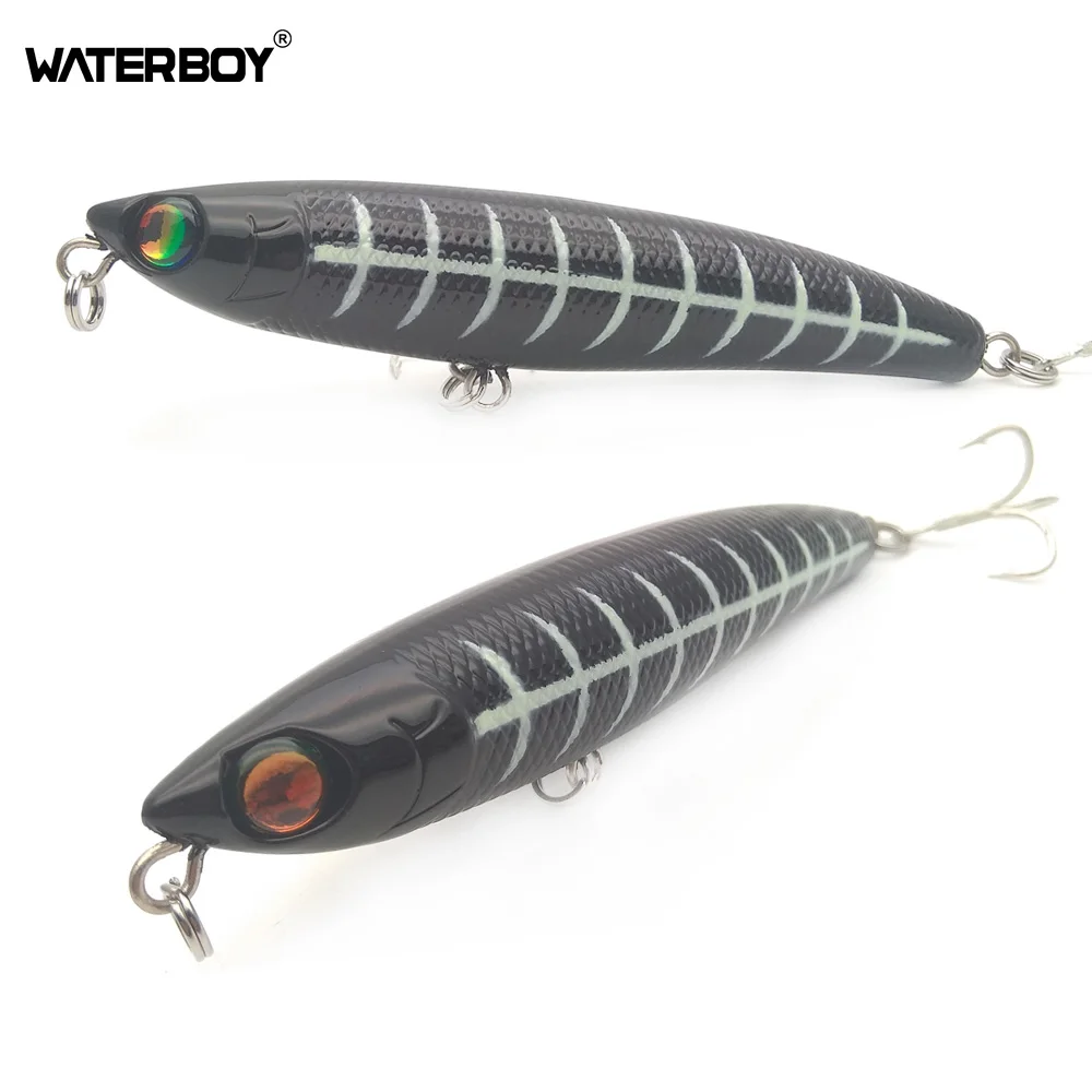WATERBOY 11cm 20g Hard Fishing Lure Artificial Topwater Stickbait Fish Pencil Bait Fishing Lures Bait images - 6