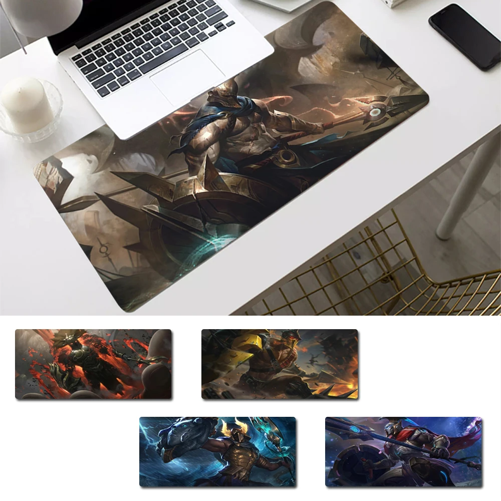 

Large XXL League of Legends Pantheon Mouse Pad Gaming MousePad Large Big Mouse Mat Desktop Mat Computer Mouse pad For Overwatch