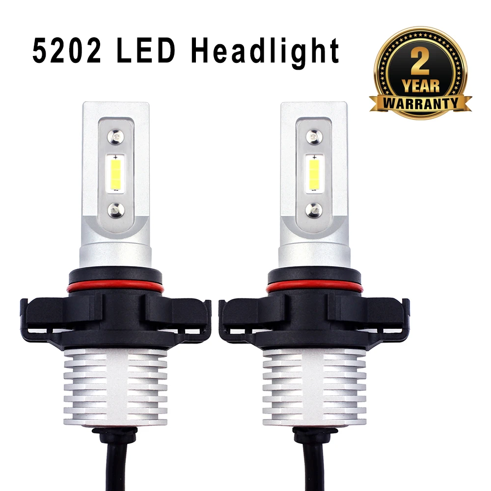 

Встроенные 5202 светодиодные фары Автомобильные противотуманные фары Светодиодная автомобильная лампа H16 передсветильник фары Прямая замен...
