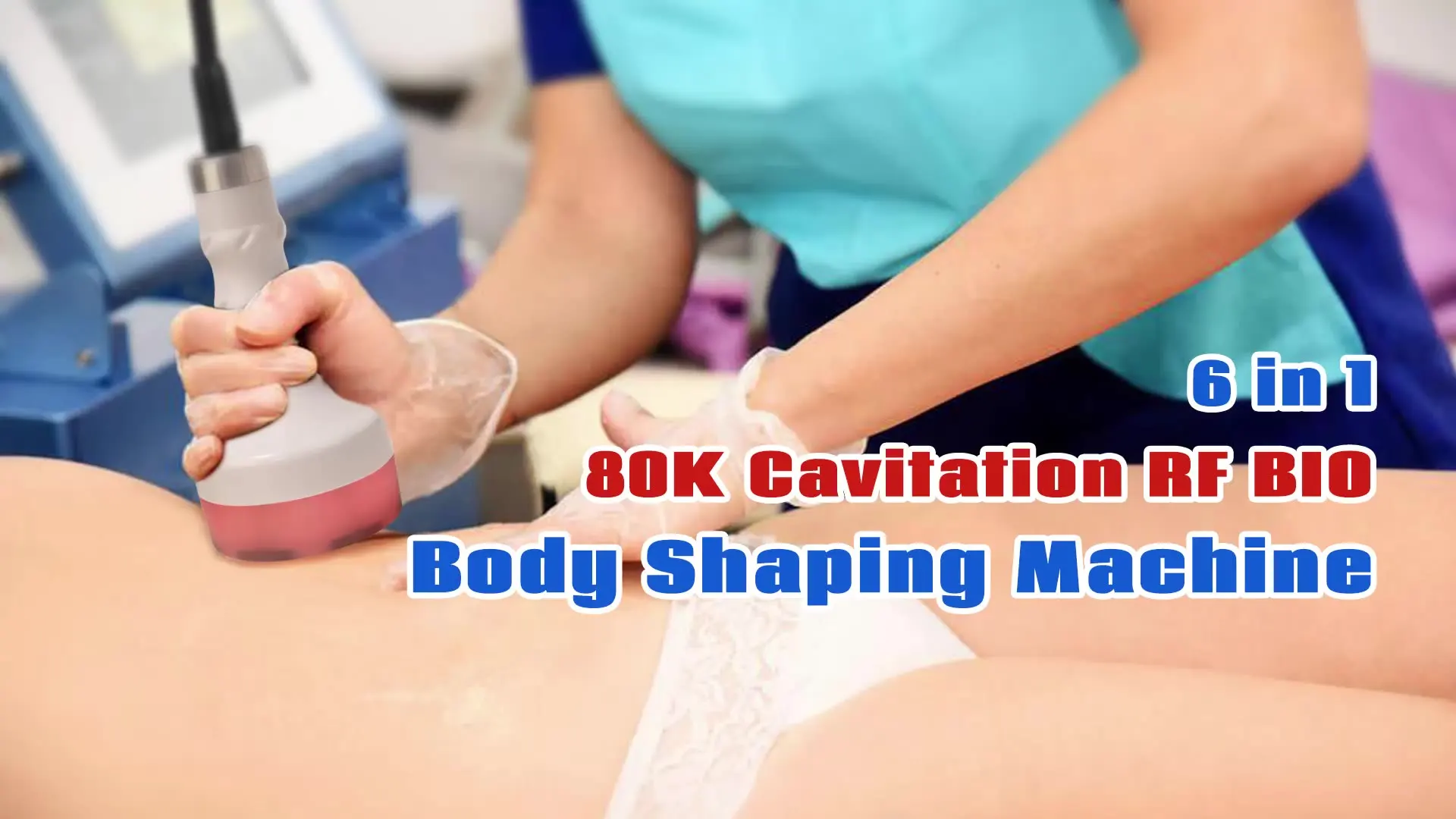 

6in1 Ultrasonic 40k 80k cavitation slimming machine Bio rf body sculpting