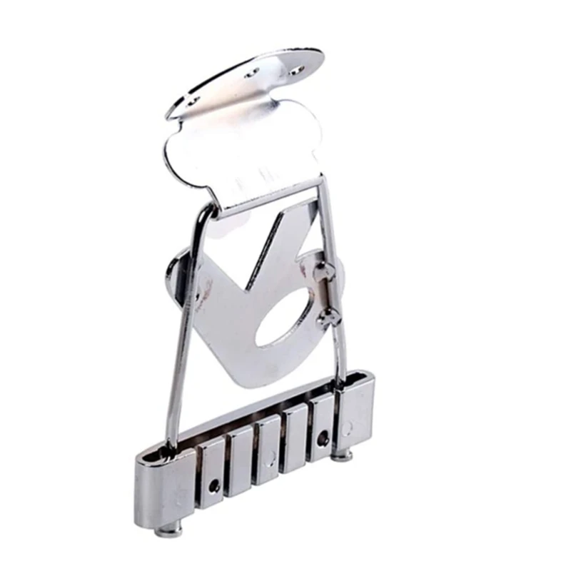 

Guitar Tailpiece Bridge Metal R Shape 6 String Semi Hollow Guitar Jazz Guitar Replacement Part