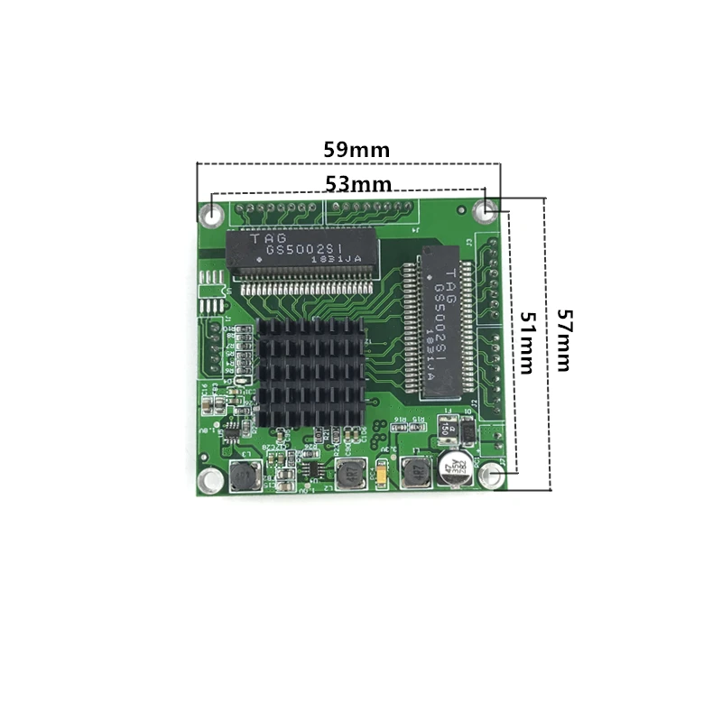 

Industrial Ethernet Switch Module 5 Ports Unmanaged10/100/1000mbps PCBA board OEM Auto-sensing Ports PCBA board OEM Motherboard
