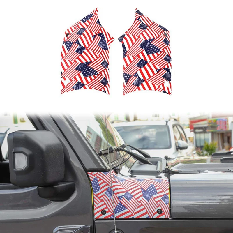 Корпус капота броня наружный колпак Чехлы Угловые Охранники для 2018 2019 J-e-p Wrangler JL