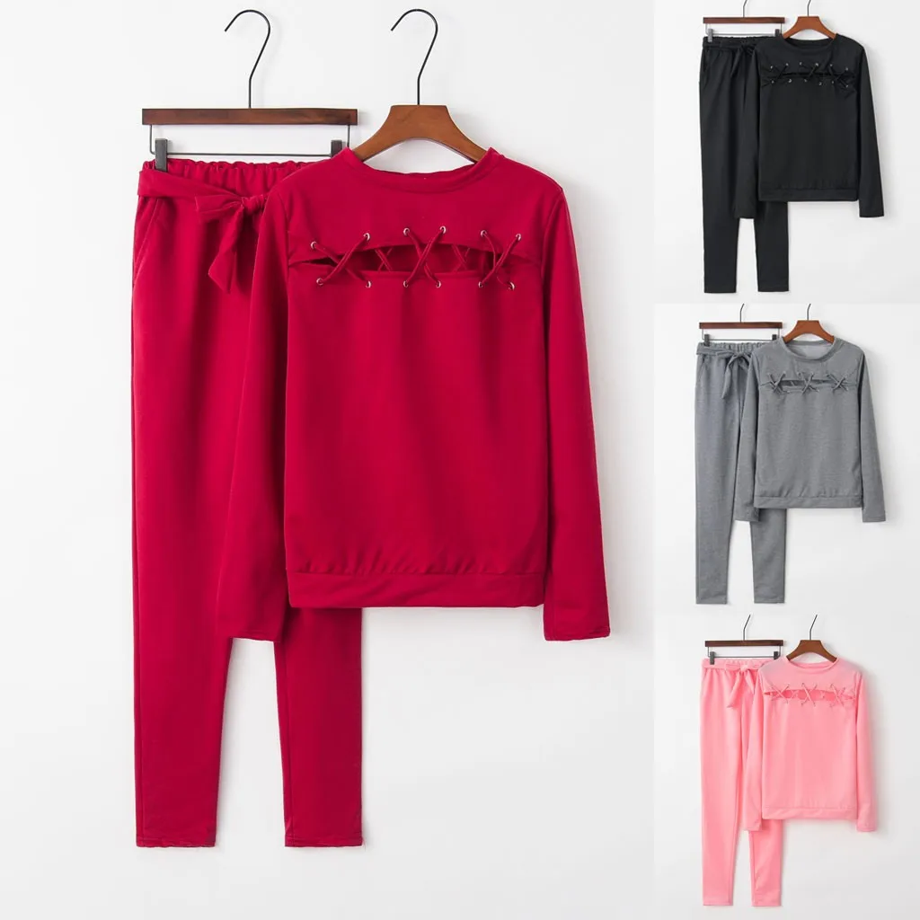 Женский спортивный костюм повседневный комплект из двух предметов: укороченный