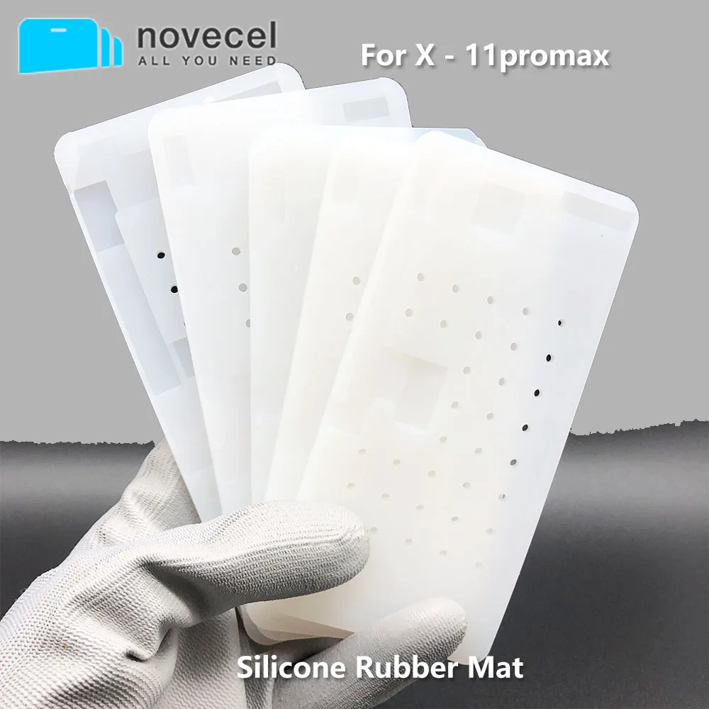 Силиконовый резиновый коврик для чистки клея на присоске iPhone 11 12 Pro X XS max XR гибкий