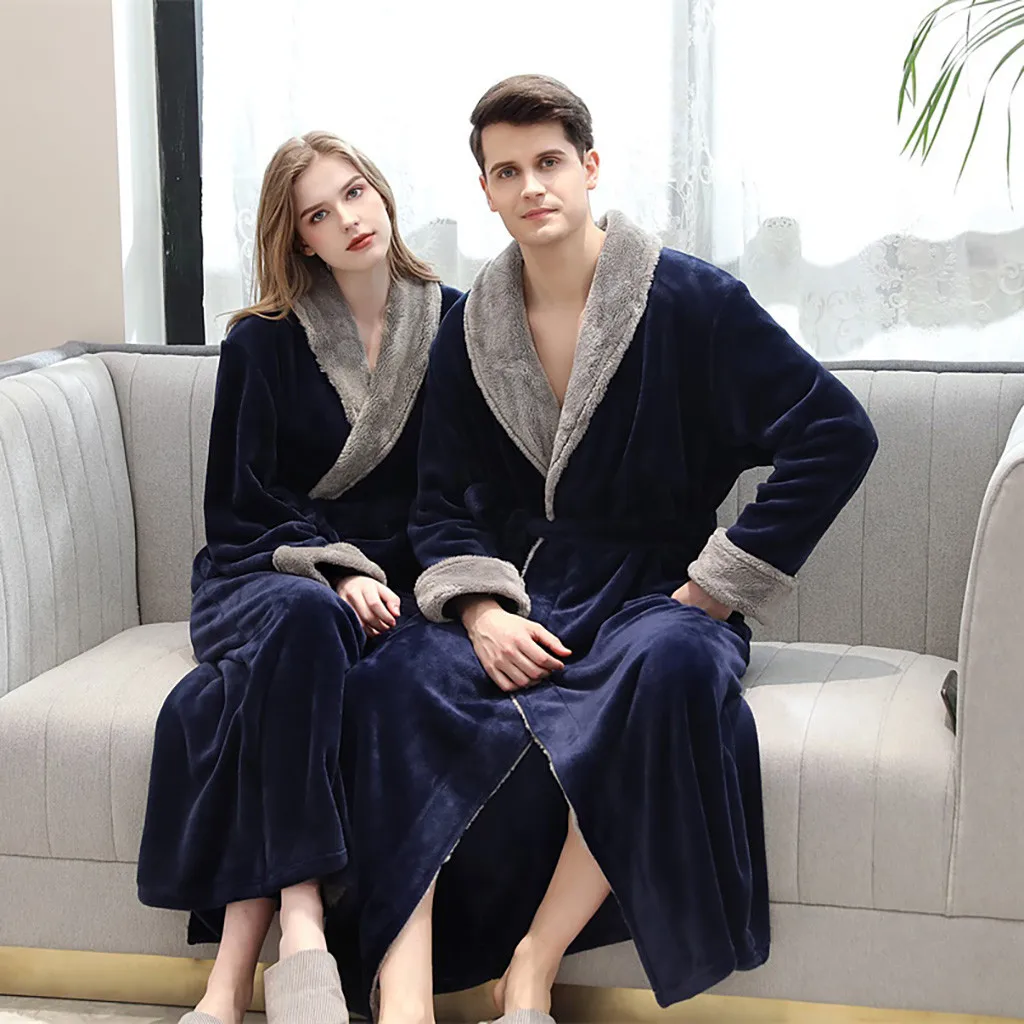 Зимнее плотное теплое женское Коралловое кимоно из рунной шерсти халат для