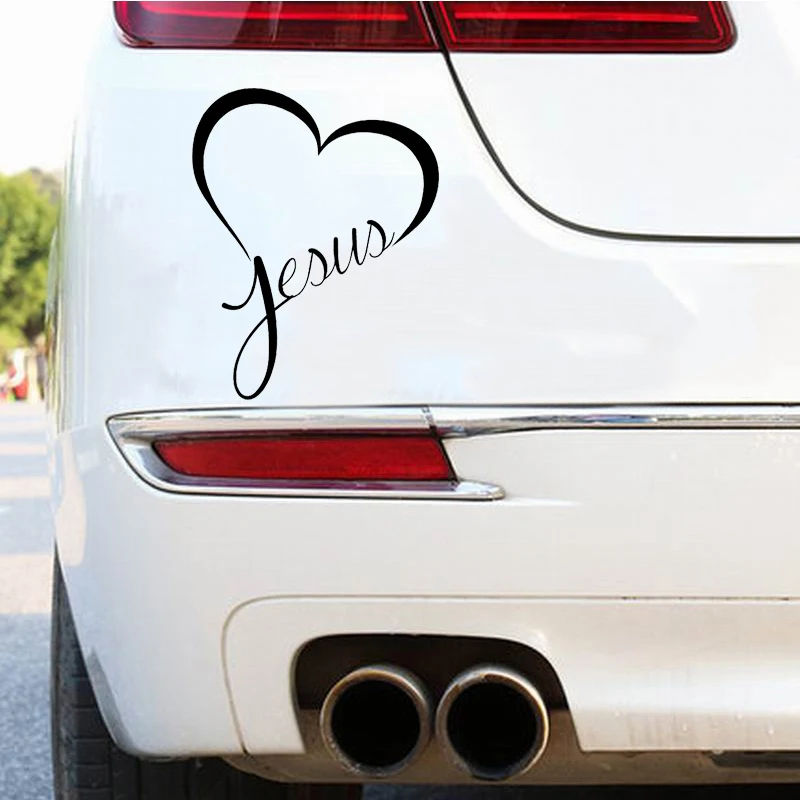 

Car Sticker Personality Love Jesus Funny Decal Vinyl Motorcycle Decoration Reflective Auto External Accessories 15.5x12.4CM 1pc