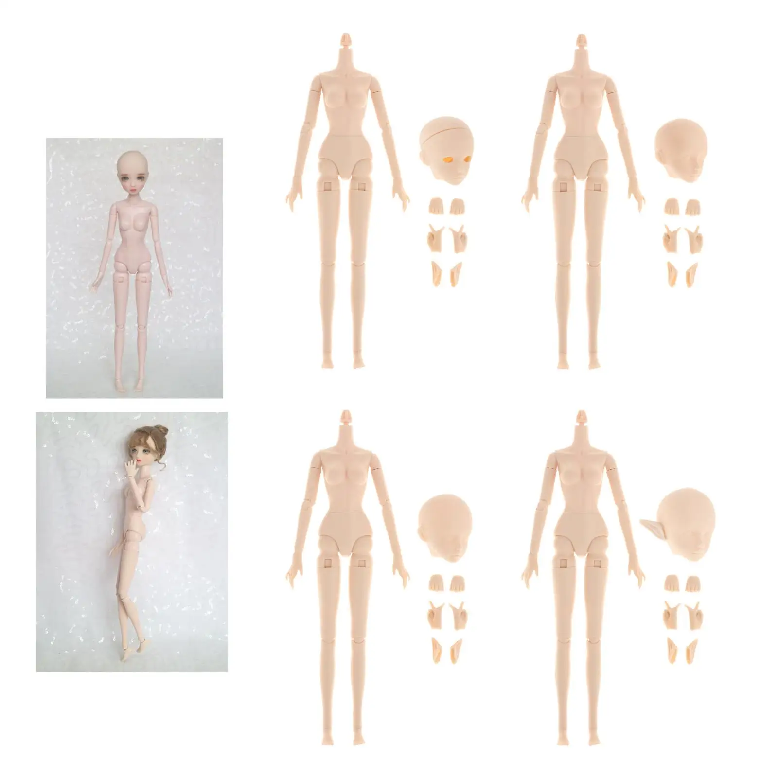 29cm Fashion Doll Toys for Girls 1/6 Movable Naked Body Girl Female DIY Toy &amp Soft ABS Head Model | Игрушки и хобби