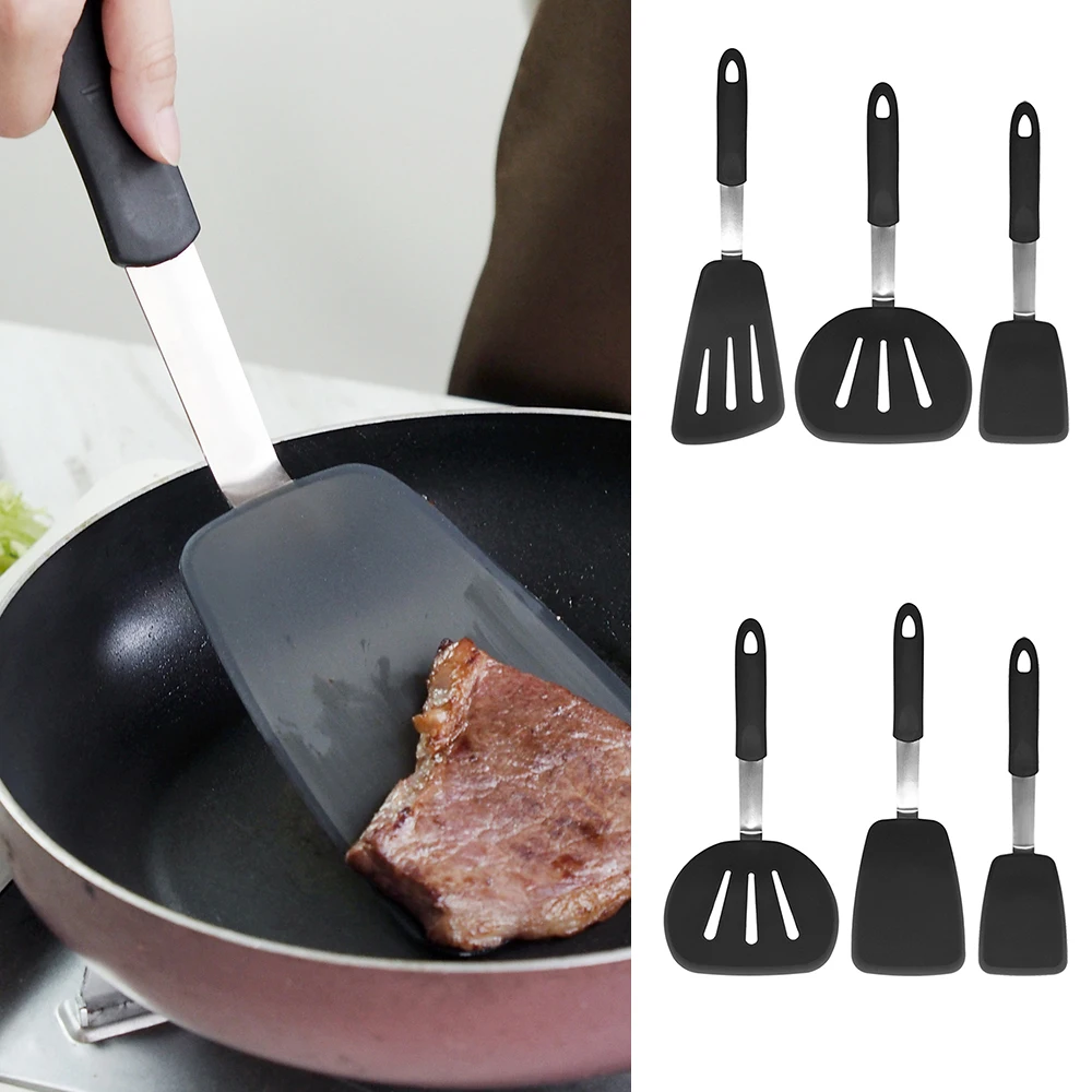 3 шт. силиконовые яйца турнеры Блинные ласты кухонные лопатки набор кухонной