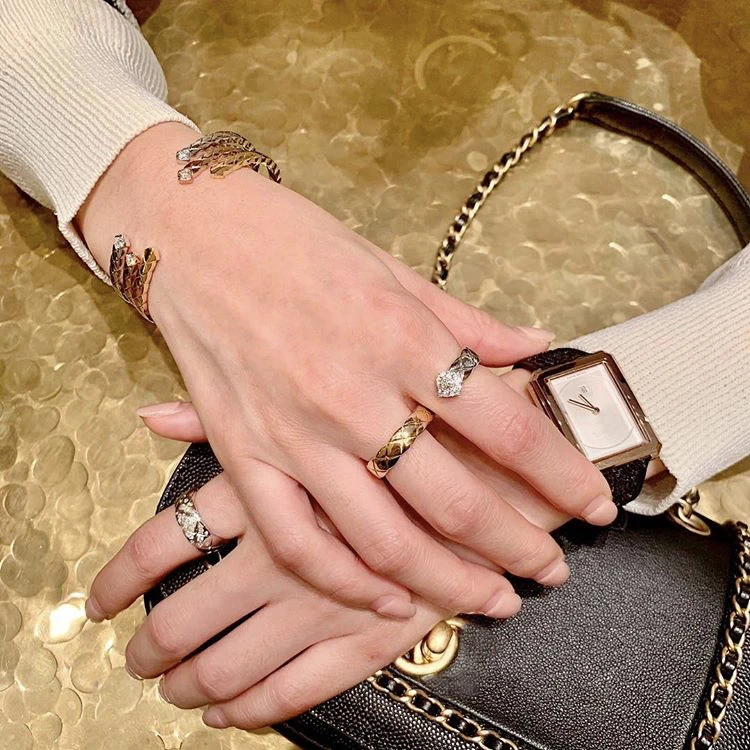 Модный Роскошный бренд новый дизайн классический волнистый боковой ромбовидный