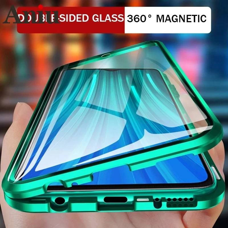 

Magnetic Metal Adsorption Case For Xiaomi Redmi Note 9S 8 7 9 8T 9A 9C K20 K40 Mi 11 10 10T 9T Pro Lite POCO X3 NFC M3 F3 Cover